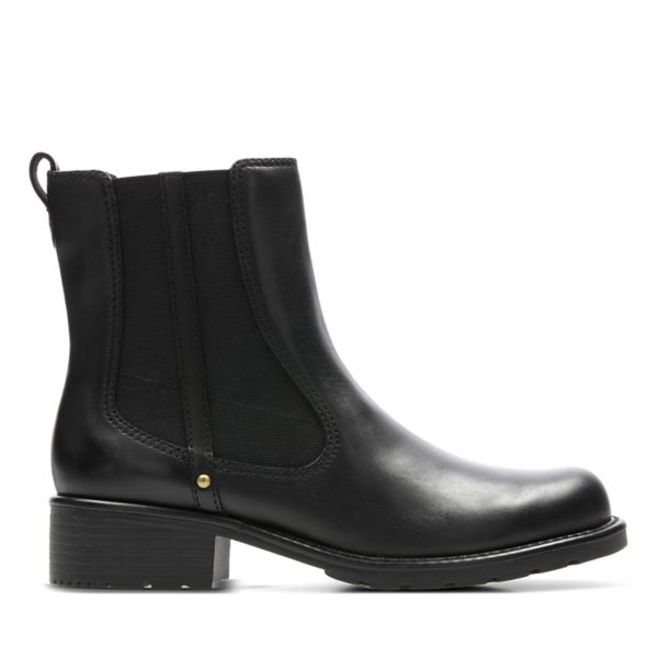 Clarks Womens Orinoco Club Chelsea Boots Black | UK-2041638